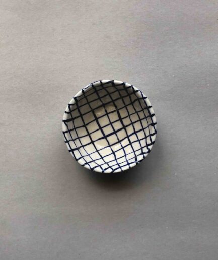 Blue Checker Mongol Bowl