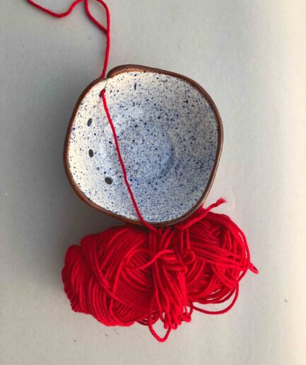 Blue Clouds Yarn Bowl