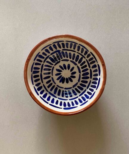 Bronze Blue Dubai Bowl with Rim