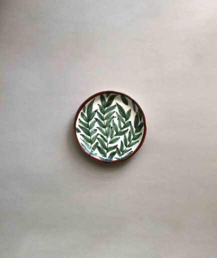 Green Leaf Round Coaster