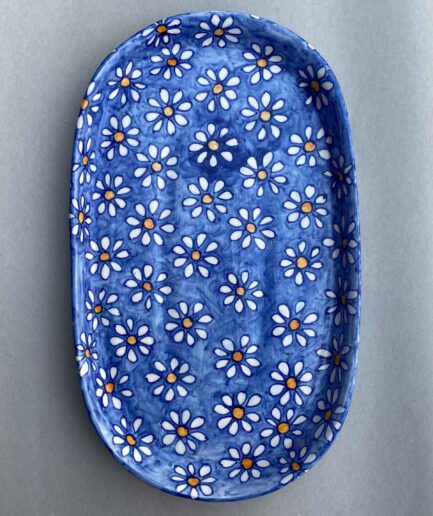 Yellow Daisy Oval Platter
