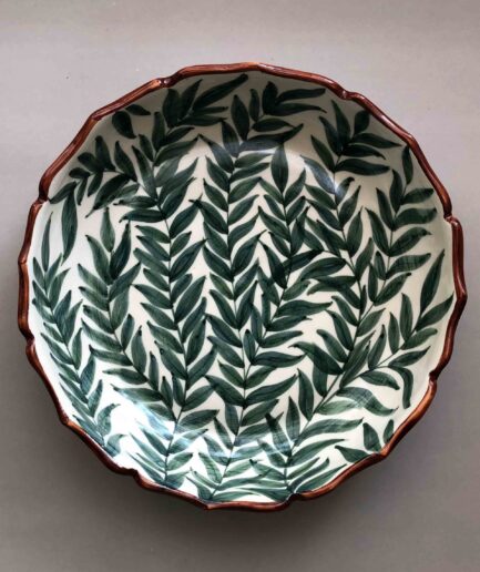 Green Leaf Lotus Petal Platter