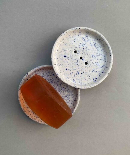 Blue Dots Soap Dish