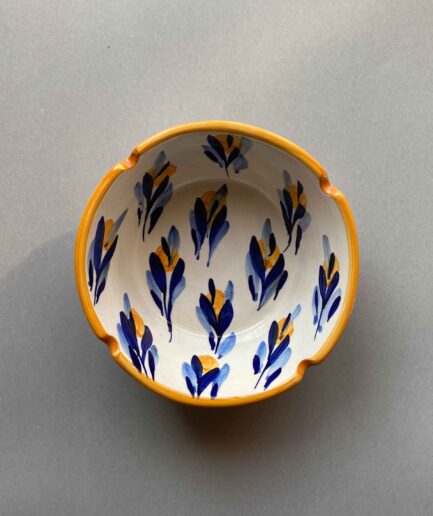 Cobalt Flowers Vintage Curry Bowl