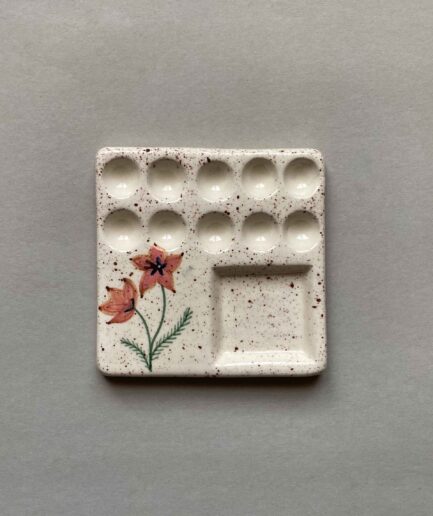 Pink Flower Paint Palette