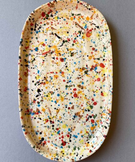 Rainbow Oval Platter