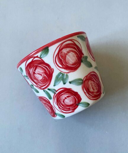 Red Roses Table Top Planter