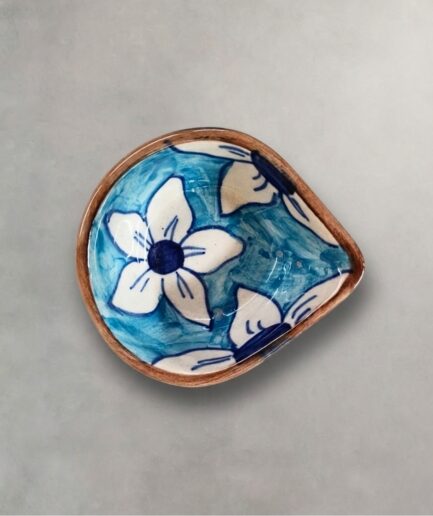 Ferozi Flowers Diya
