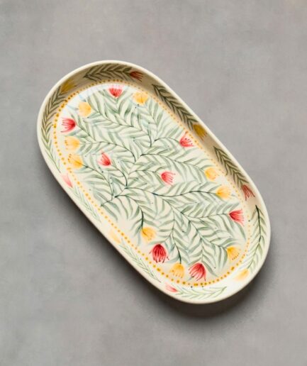 Spring Vines Oval Platter