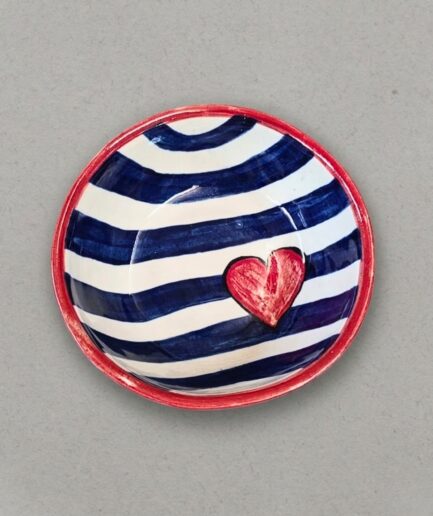Stripy Heart Mongol Bowl