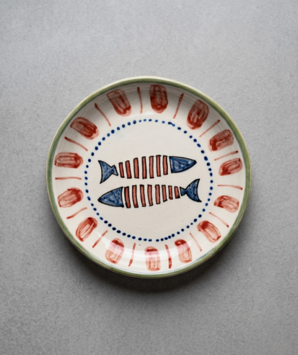 Twin Fish Dessert Plate